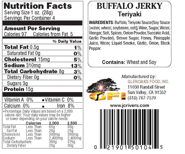 Teriyaki Buffalo Jerky