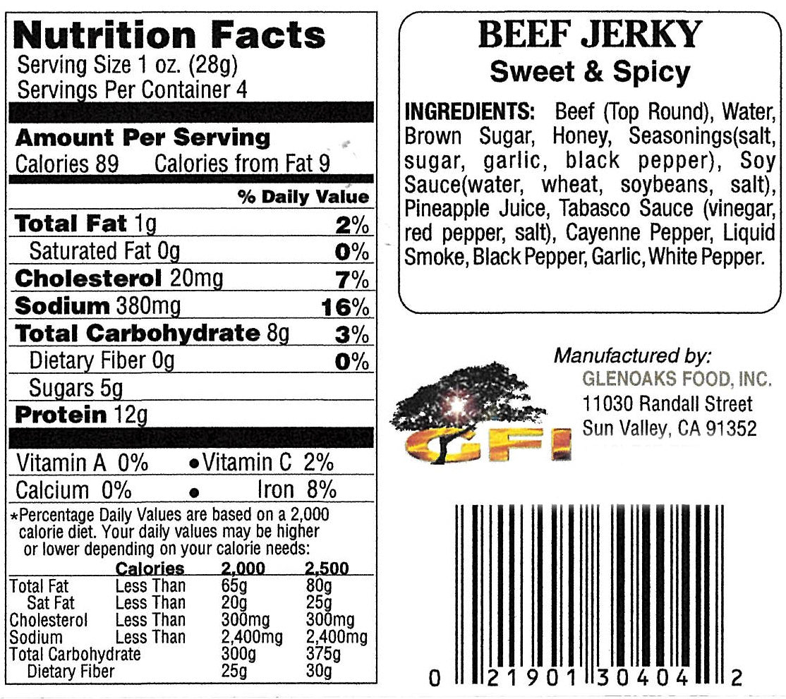 Sweet and Spicy Beef Jerky